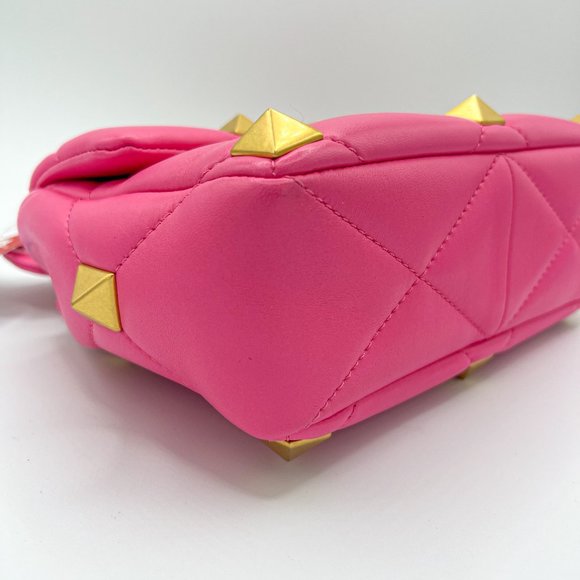 Valentino Garavani Medium Roman Stud Leather Shoulder Bag - Picture 11 of 13